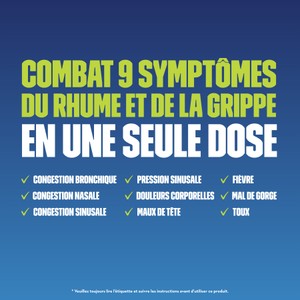 Combat 9 symptômes du rhume et de la grippe en une seule dose